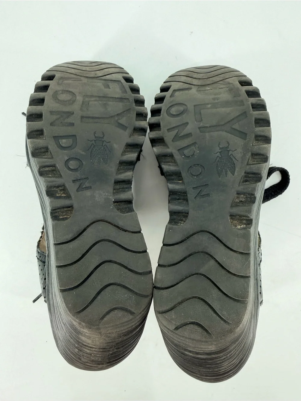 Fly London Ylfa Lace Up Wedge Open Toe Shoes 39